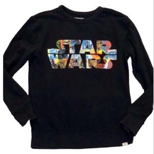 STAR WARS Gap kids black sweatshirt size 12 gender neutral
